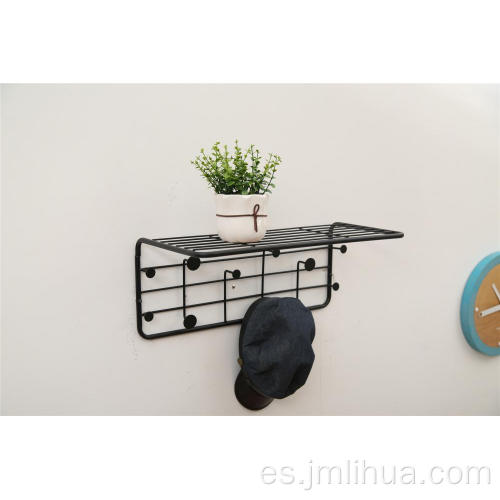 perchero de metal multifunción de pared